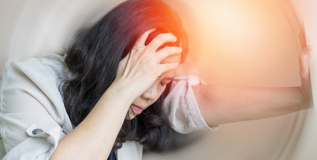 Lady with vertigo caused by ménière’s disease