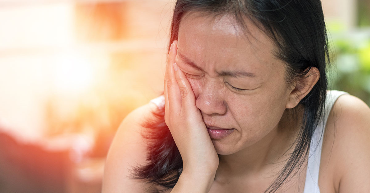 woman with persistent idiopathic facial pain