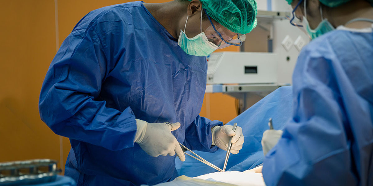 surgeon performing the Spinal Cord Stimulation procedure